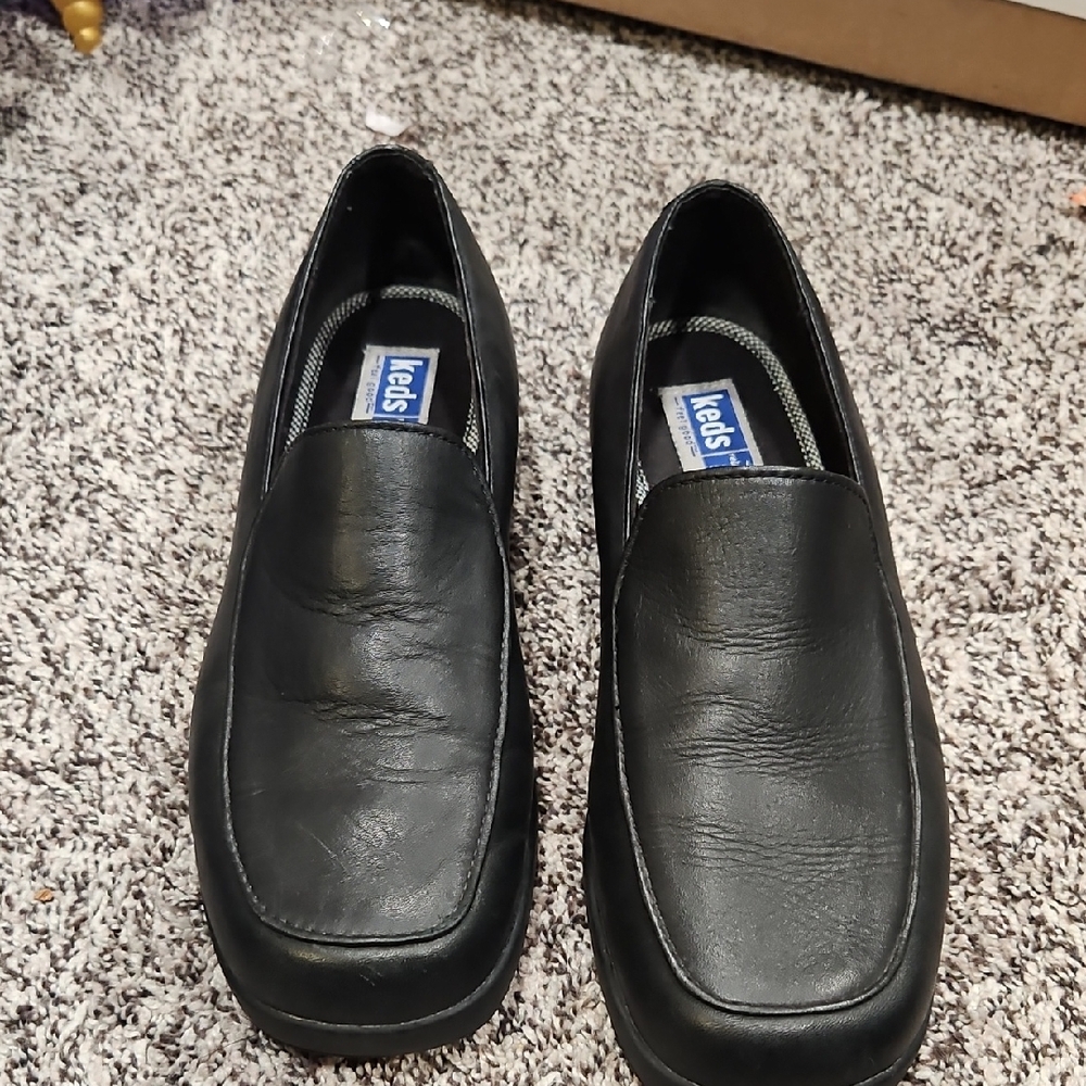 Keds Womens Black Loafers Size 9